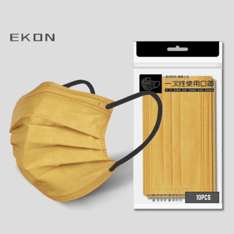 Load image into Gallery viewer, [10PCS] EKON Morandi 4 Ply Layer Strong Protection Fashion Skin-Friendly Face Masks - Polar Tech Australia
