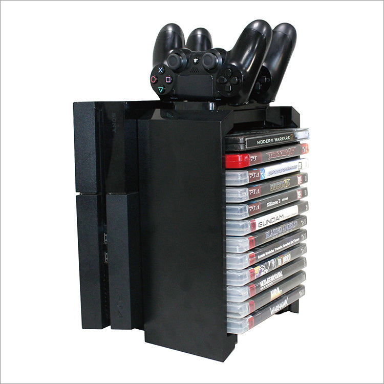 Cargue la imagen en el visor de la galería, PS4 Controller and Gaming Discs Storage Stand Kit - Game Gear Hub
