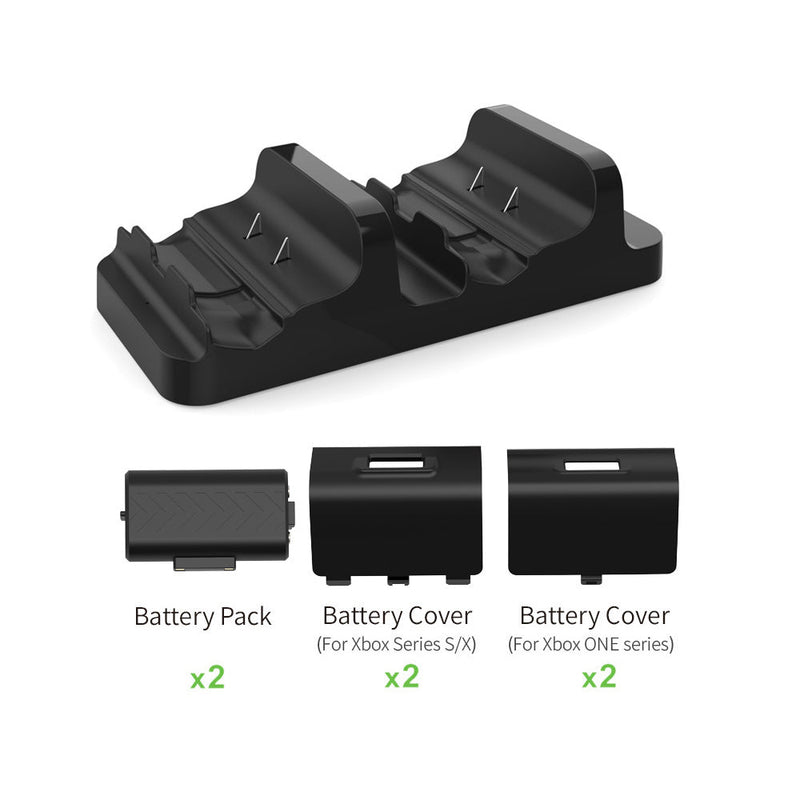 Chargez l&#39;image dans la visionneuse de la galerie, Xbox Series S / X Controller Charging Dock Dual Gamepad Charging Stand with Dual Battery Pack - Polar Tech Australia
