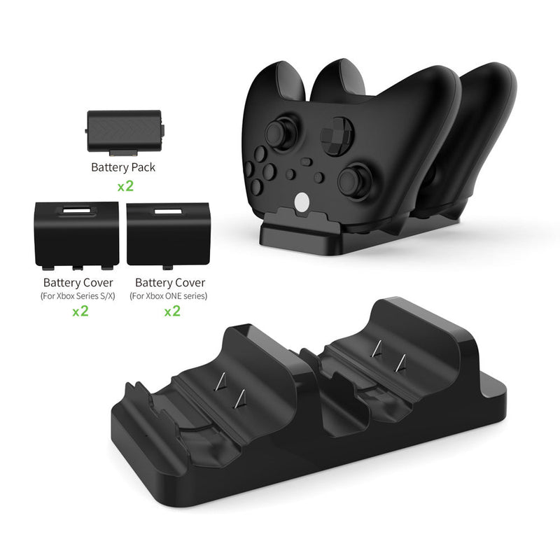 Chargez l&#39;image dans la visionneuse de la galerie, Xbox Series S / X Controller Charging Dock Dual Gamepad Charging Stand with Dual Battery Pack - Polar Tech Australia
