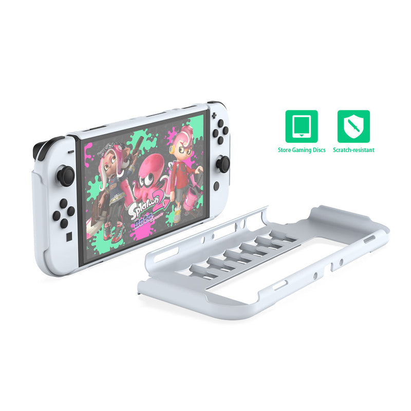 Chargez l&#39;image dans la visionneuse de la galerie, Switch OLED Integrated Protective Shell with 6 Game Card Slots Full Protection Cover - Polar Tech Australia
