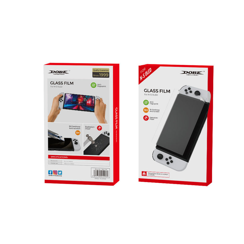 Load image into Gallery viewer, Nintendo Switch OLED 2Pcs Anti-fingerprint Film 9H Tempered Glass Screen Protector - Game Gear Hub
