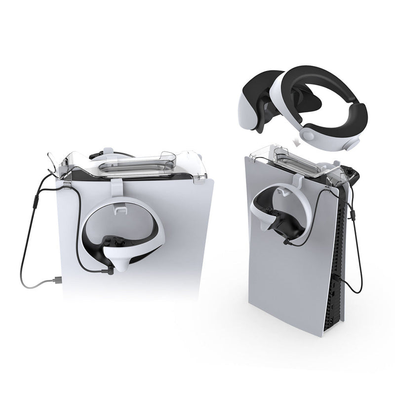 Cargue la imagen en el visor de la galería, Sony PlayStation PS5 / VR2 VR Handle Bracket Headphone Hanger with 2-in-1 Type-C Charging Cable - Game Gear Hub
