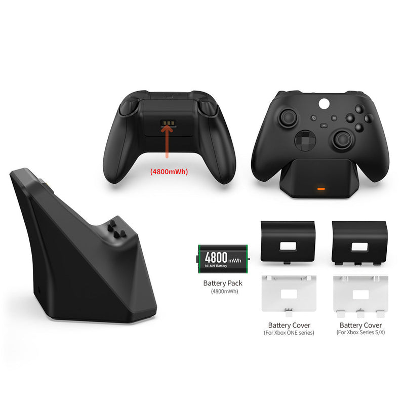 Cargue la imagen en el visor de la galería, XBox One &amp; Xbox Series S &amp; Series X Wireless Controller Fast Charger Wireless Charging Dock Station With Extra 1200mAh Battery - Polar Tech Australia
