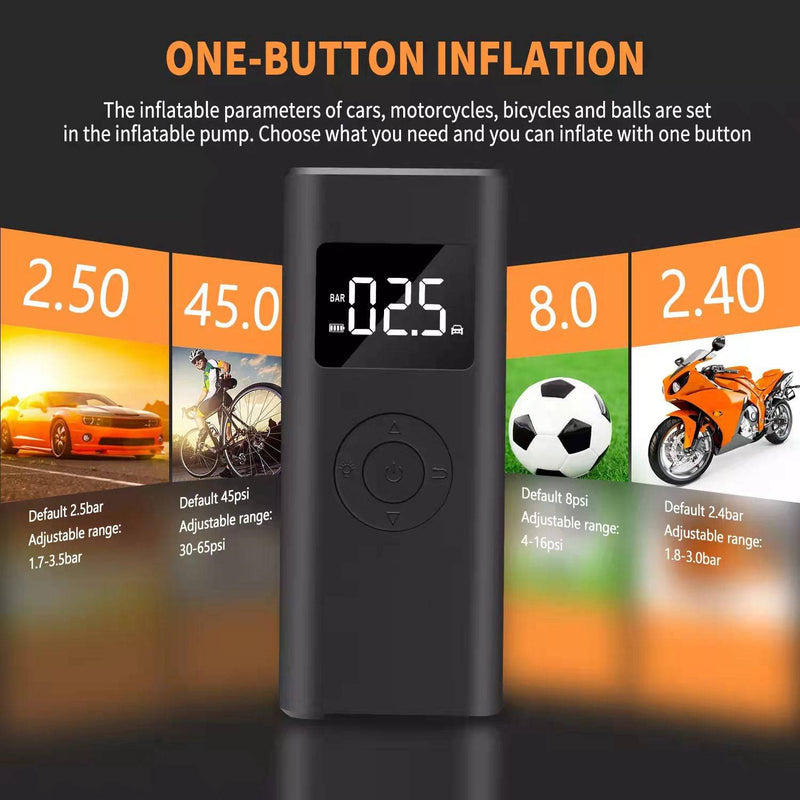 Cargue la imagen en el visor de la galería, 2 in 1 Wireless Electric Portable Mini Smart Air Pump Air Compressor Inflator &amp; Power Bank - Polar Tech Australia
