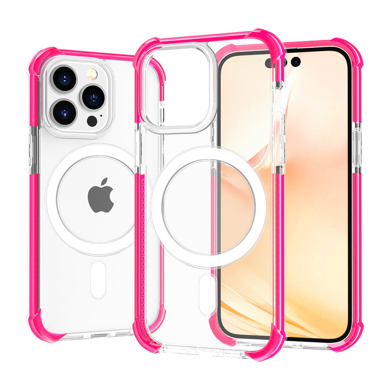 Cargue la imagen en el visor de la galería, [Magsafe Compatible] YUVAL Apple iPhone 14/14 Plus/14 Pro/14 Pro Max Magnetic Transparent Rugged Clear Shockproof Case Cover - Polar Tech Australia
