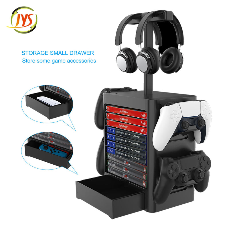 Cargue la imagen en el visor de la galería, Xbox Wireless Controller Game Disc Storage Box Headphone Holder Stand - Polar Tech Australia
