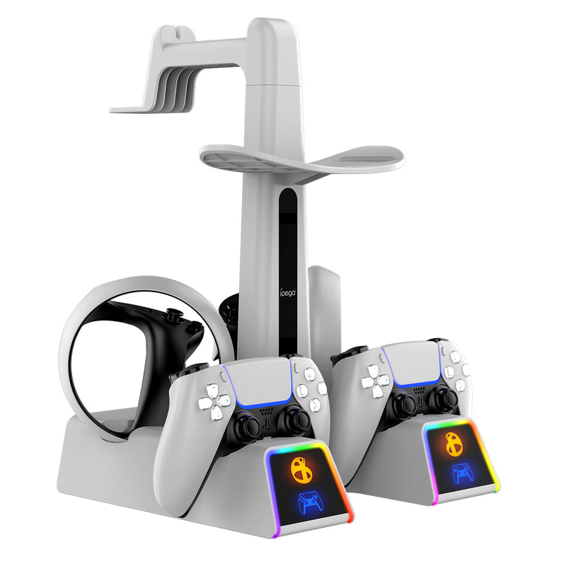 Chargez l&#39;image dans la visionneuse de la galerie, PlayStation PS VR 2 - All in One Storage Headset Controller Storage Stand With RGB Light - Polar Tech Australia
