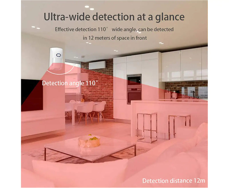 Chargez l&#39;image dans la visionneuse de la galerie, [A02] Pet Friendly Wireless WIFI Battery Powered Infrared Detector PIR Sensor For A01 TUYA Alarm System - Polar Tech Australia
