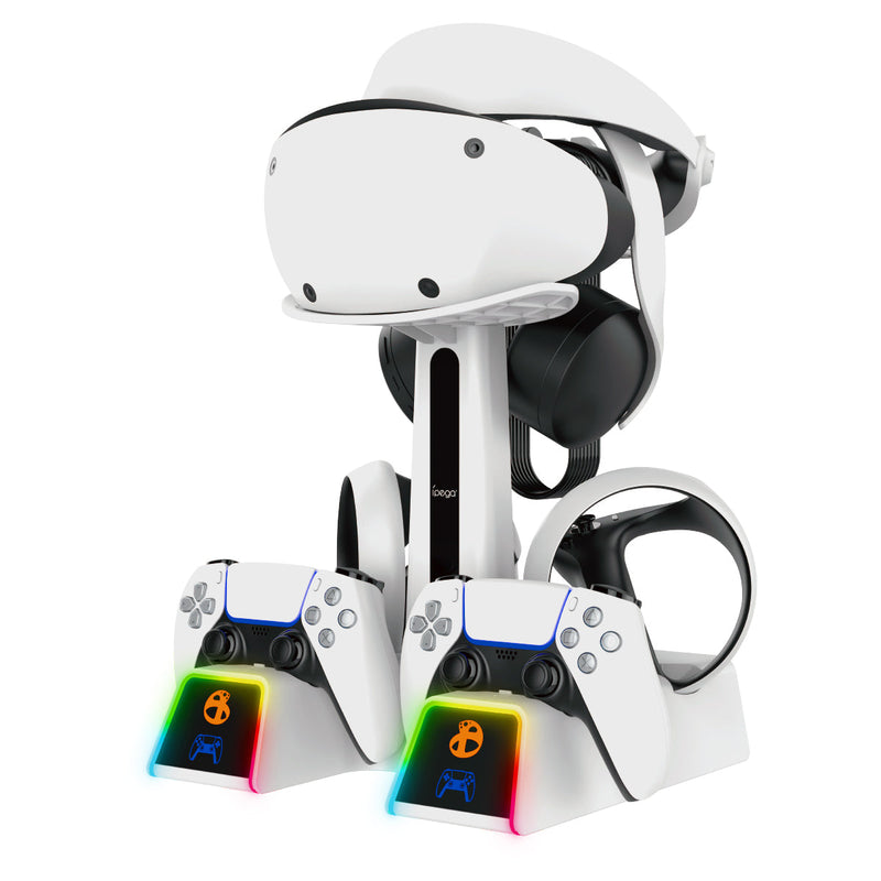 Chargez l&#39;image dans la visionneuse de la galerie, PlayStation PS VR 2 - All in One Storage Headset Controller Storage Stand With RGB Light - Polar Tech Australia
