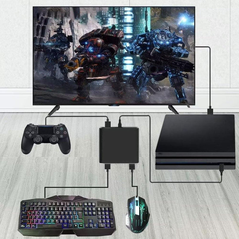 Cargue la imagen en el visor de la galería, Xbox One PS4 &amp; Switch JYS Keyboard Mouse Wired Converter Adapter - Polar Tech Australia
