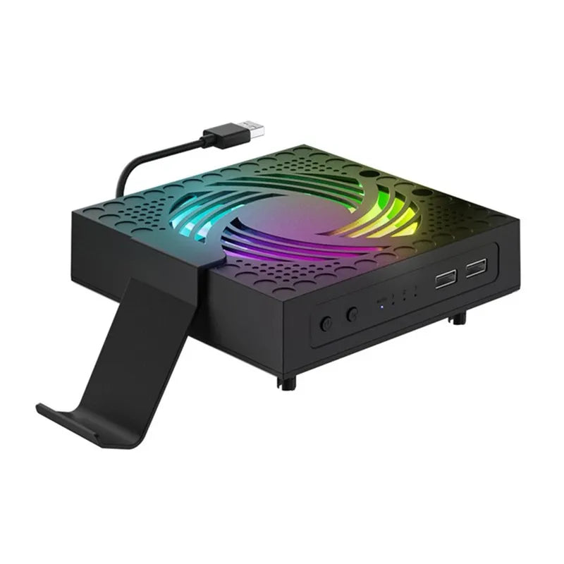 Cargue la imagen en el visor de la galería, Xbox Series X Console RGB Cooling Fan with USB2.0 Interface, Handle Hooks - Polar Tech Australia
