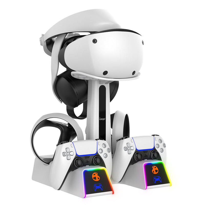 Chargez l&#39;image dans la visionneuse de la galerie, PlayStation PS VR 2 - All in One Storage Headset Controller Storage Stand With RGB Light - Polar Tech Australia
