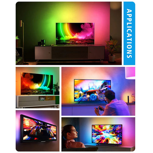 RGB LED TV Backlight Sync Screen Music Immersion Ambient Strip