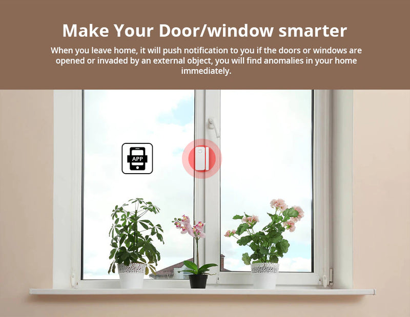 Load image into Gallery viewer, [TUYA Smart] Battery Powdered Door &amp; Window Sensor Alarm Burglary Detector Home Security - Polar Tech Australia
