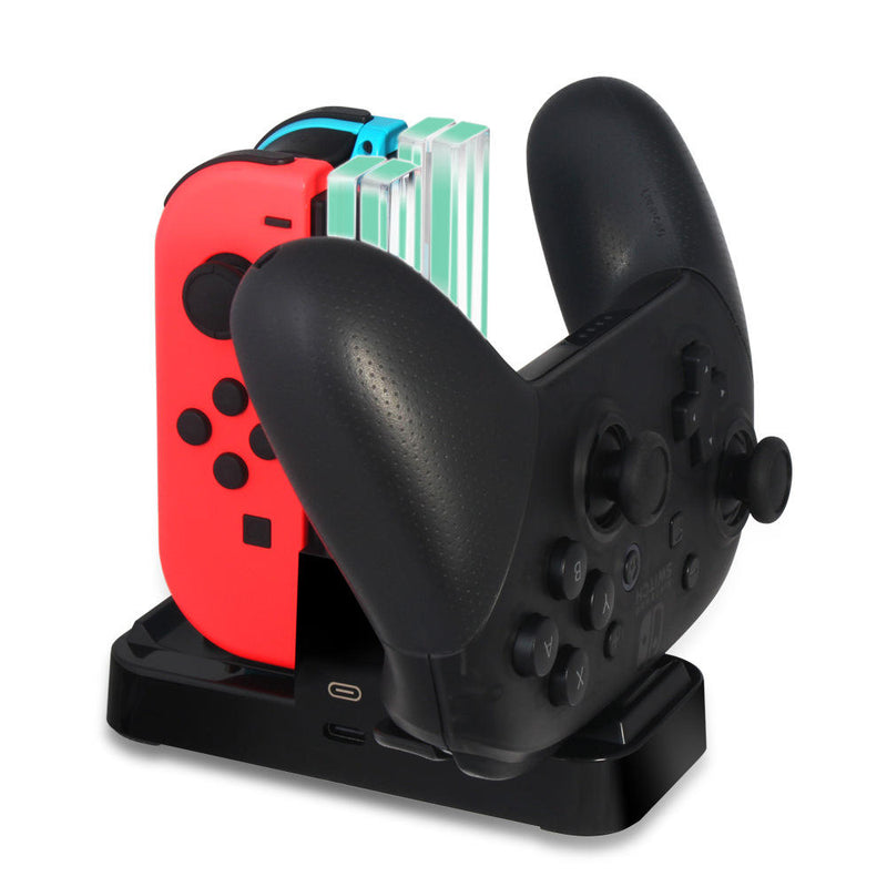 Cargue la imagen en el visor de la galería, Nintendo Switch Joy-con Pro Game Accessories Charging Dock Charger Station - Game Gear Hub
