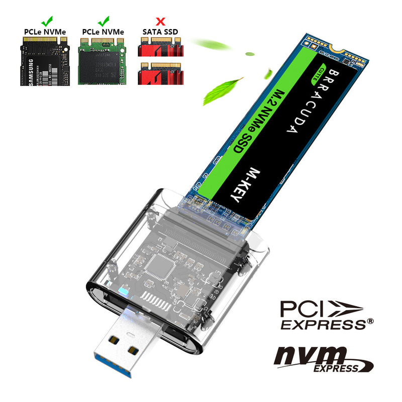 Cargue la imagen en el visor de la galería, (PCIE-Based) M.2 NVMe SSD to USB 3.0 / 3.1 Gen2 External Hard Drive Adapter Reader Data Recovery - Polar Tech Australia
