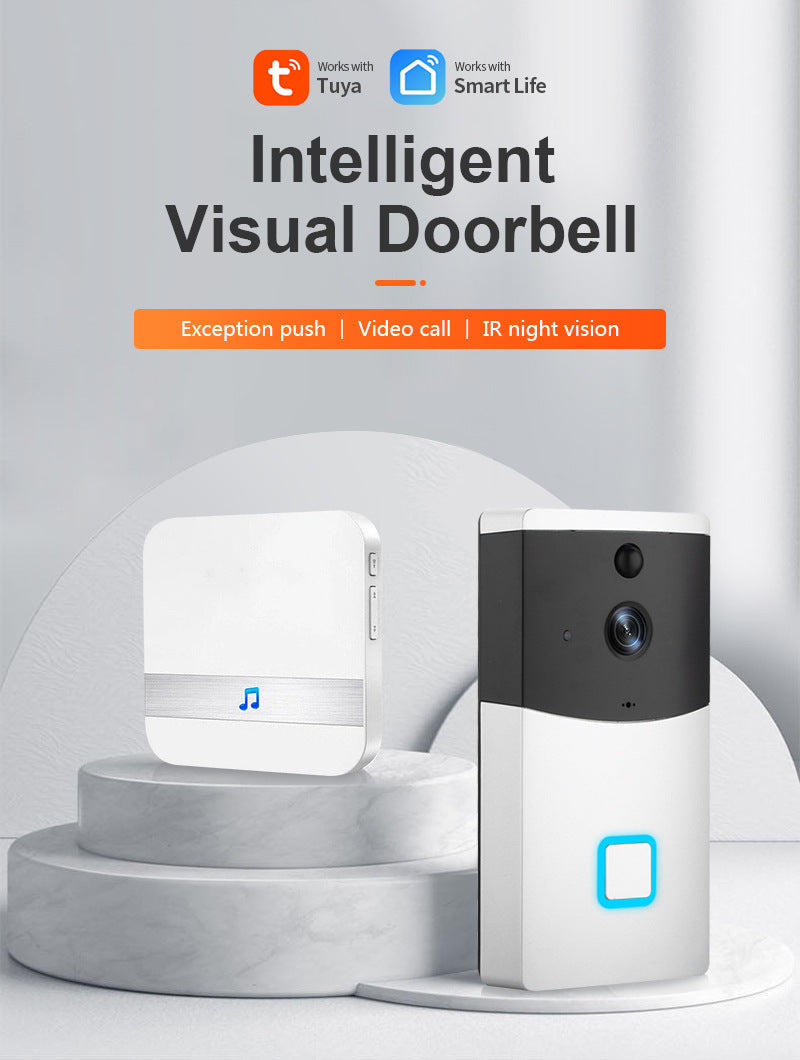 Chargez l&#39;image dans la visionneuse de la galerie, [1080P FHD][With Chime &amp; Battery] Smart Doorbell Camera Wireless Wifi Doorbell Two Way Audio Intercom App Control - Polar Tech Australia
