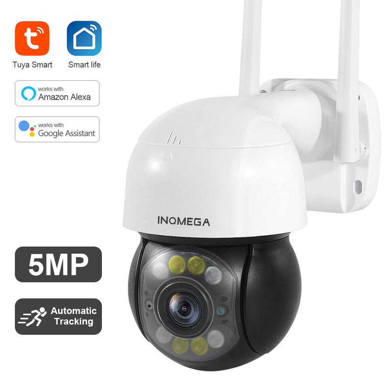 Cargue la imagen en el visor de la galería, [TUYA Smart Home] Tuya 5MP Wireless WIFI Full HD IP65 Outdoor PTZ Security Camera - Polar Tech Australia
