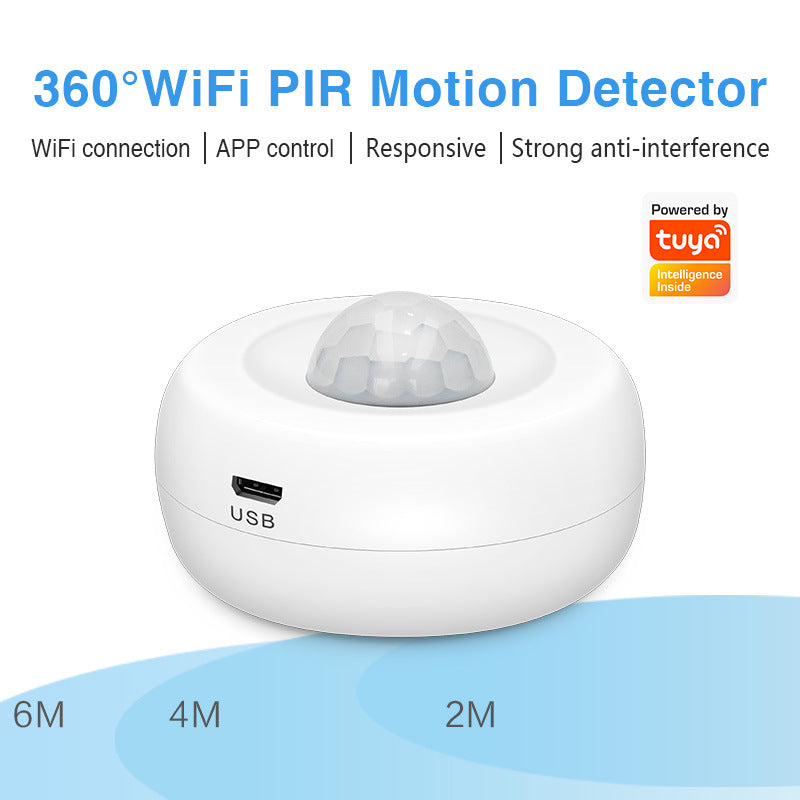 Load image into Gallery viewer, [TUYA Smart Home] Battery &amp; Wired Powdered 360 Degree WIFI Infrared Detector PIR Motion Detect Sensor Smart Home Security - Polar Tech Australia
