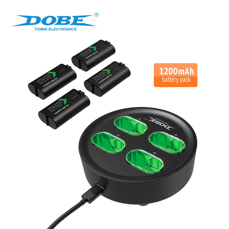 Cargue la imagen en el visor de la galería, Xbox Wireless Controller Battery Backup Pack 1200mAh 4pcs &amp; Fast Charger Dock Station - Polar Tech Australia
