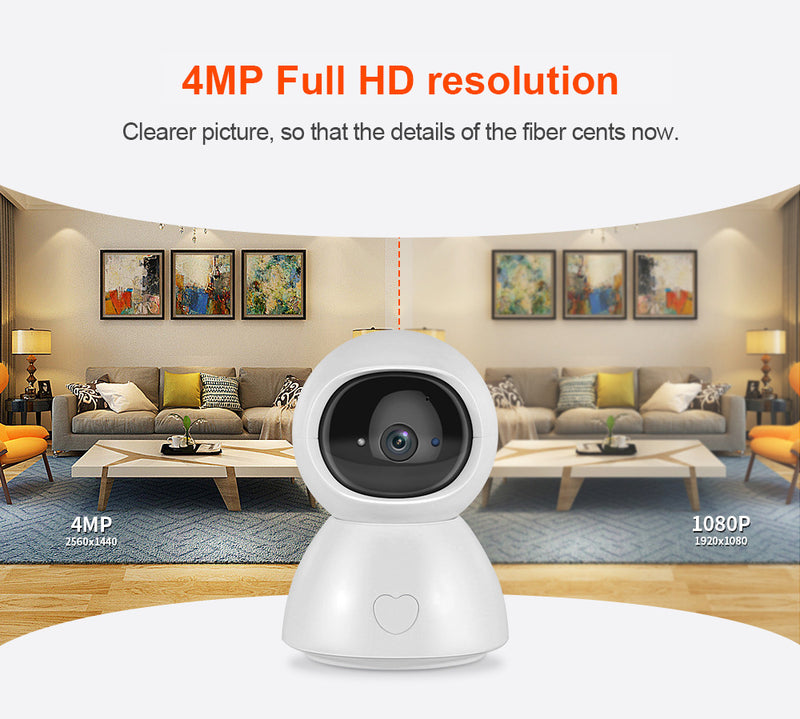 Cargue la imagen en el visor de la galería, [TUYA Smart Home][Support Dual 2.5GHz/5GHz Band WIFI] Full HD 4MP Wireless WIFI indoor Security Camera - Polar Tech Australia
