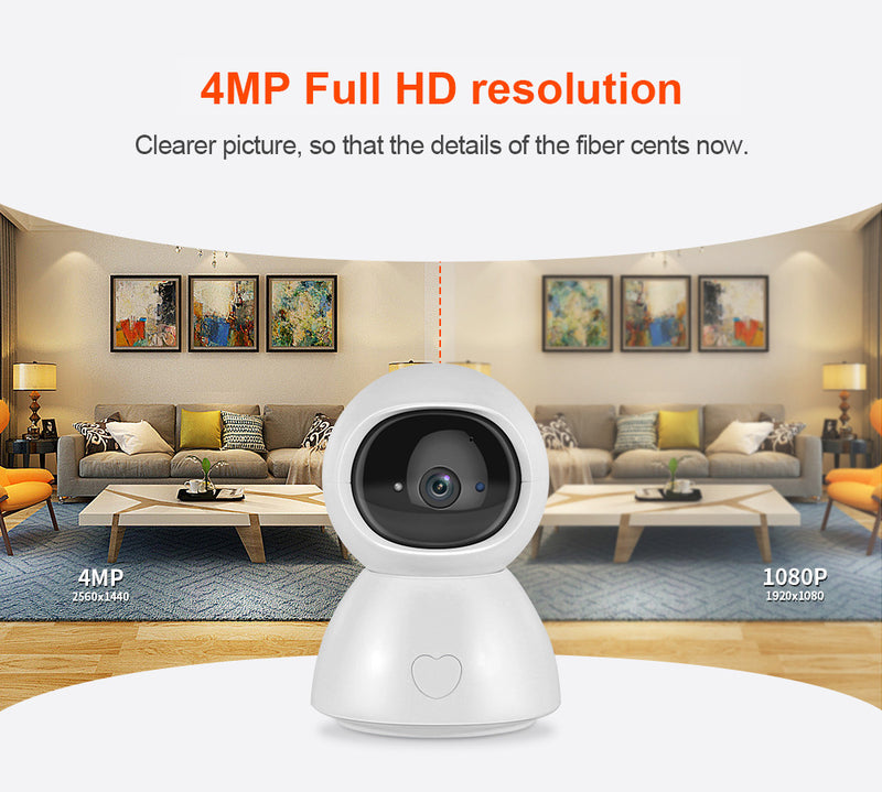 Chargez l&#39;image dans la visionneuse de la galerie, [TUYA Smart Home][Support Dual 2.5GHz/5GHz Band WIFI] Full HD 4MP Wireless WIFI indoor Security Camera - Polar Tech Australia
