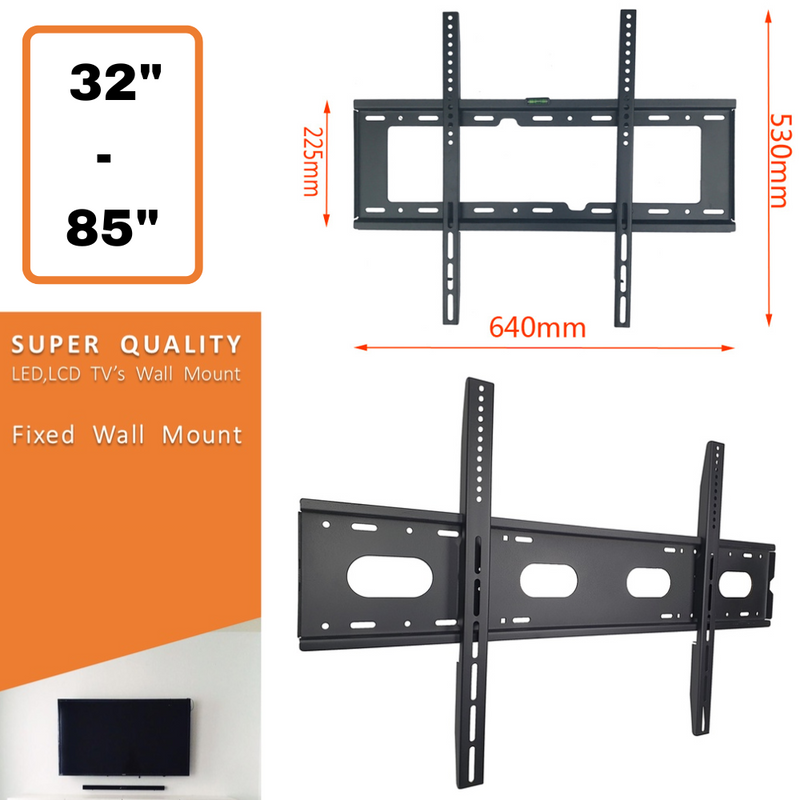 Chargez l&#39;image dans la visionneuse de la galerie, [32&quot;- 85&quot;] Universal VESA Adjustable Heavy-Duty Fixed LED TV Mount Bracket - Polar Tech Australia
