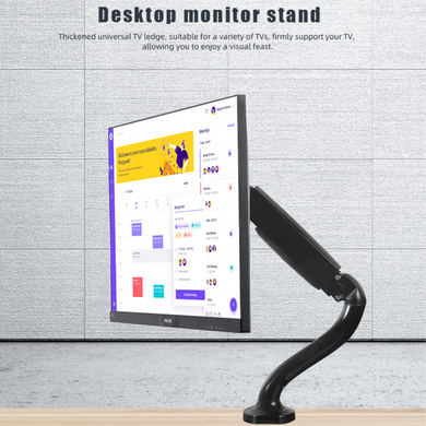 [Up to 32”][Single Arm] Universal 360 degree Rotation Adjustable Monitor Desktop Bracket Holder Stand - Polar Tech Australia