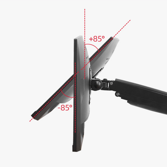 [Up to 32”][Single Arm] Universal 360 degree Rotation Adjustable Monitor Desktop Bracket Holder Stand - Polar Tech Australia