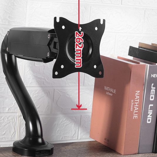 [Up to 32”][Single Arm] Universal 360 degree Rotation Adjustable Monitor Desktop Bracket Holder Stand - Polar Tech Australia