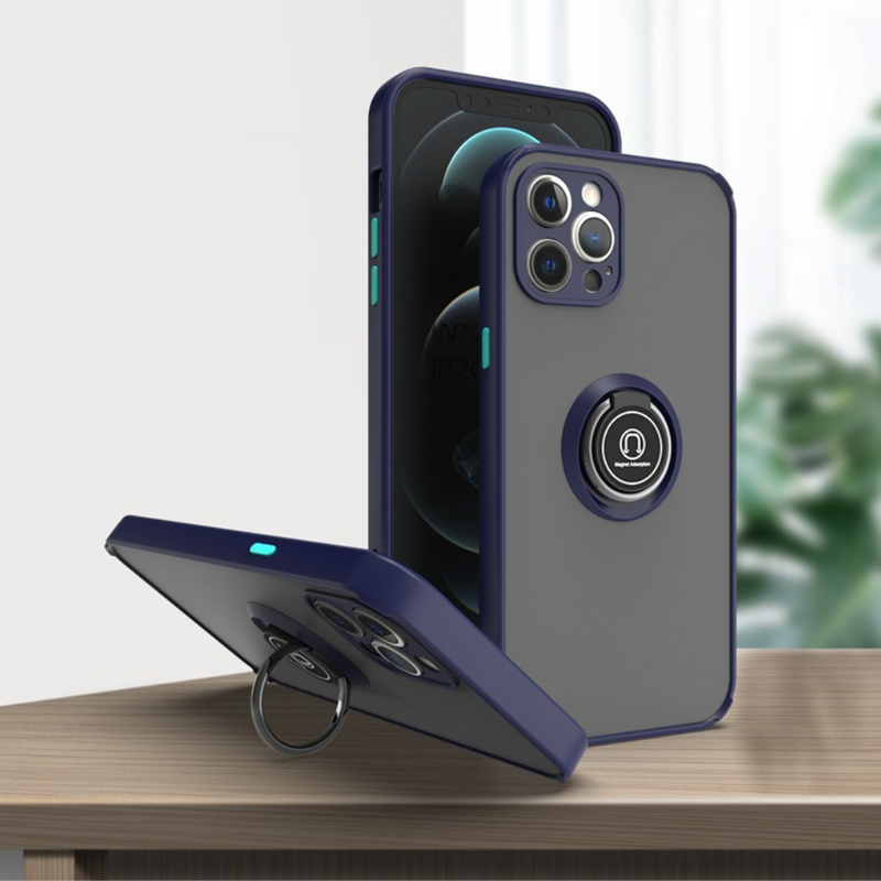 Cargue la imagen en el visor de la galería, Apple iPhone 11/Pro/Max TPU Magnet Ring Holder Case - Polar Tech Australia
