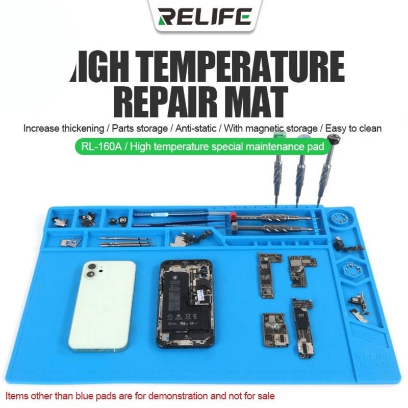 Magnetic Heat Silicone Pad Desk Mat Soldering Repair For BGA-Size: 45cm x  30cm