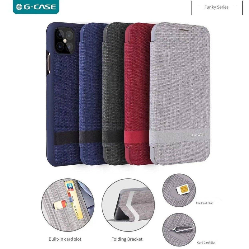 Cargue la imagen en el visor de la galería, Apple iPhone 12/Mini/Pro/Max G-Case [Funky Series] Premium Quality Nylon Flip Wallet Case - Polar Tech Australia

