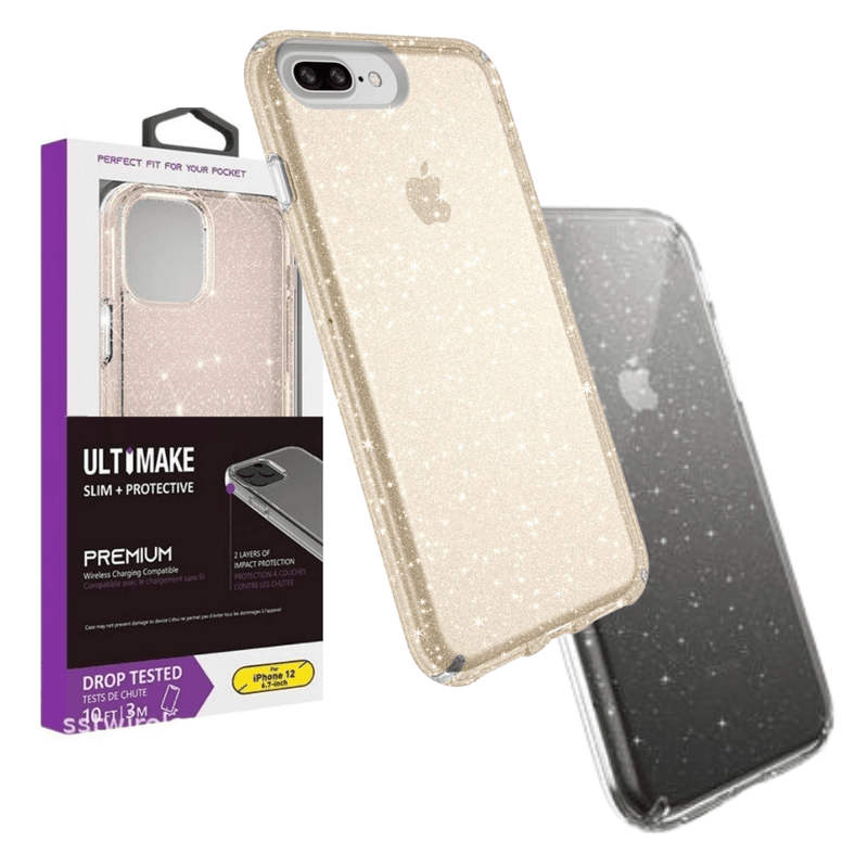 Cargue la imagen en el visor de la galería, Apple iPhone 6/6s/7/8/Plus/SE 2 Ultimake Glitter Star Flash Clear Transparent Case - Polar Tech Australia
