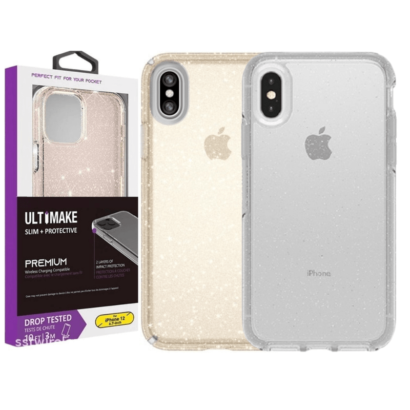 Load image into Gallery viewer, Apple iPhone X/XS/XR/XS Max Ultimake Glitter Star Flash Clear Transparent Case - Polar Tech Australia
