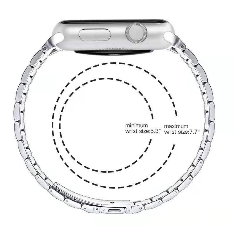 Cargue la imagen en el visor de la galería, Apple Watch 1/2/3/4/5/SE/6/7/8 Stainless Steel Watch Band Strap - Polar Tech Australia
