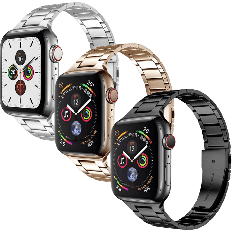 Cargue la imagen en el visor de la galería, Apple Watch 1/2/3/4/5/SE/6/7/8 Stainless Steel Watch Band Strap - Polar Tech Australia
