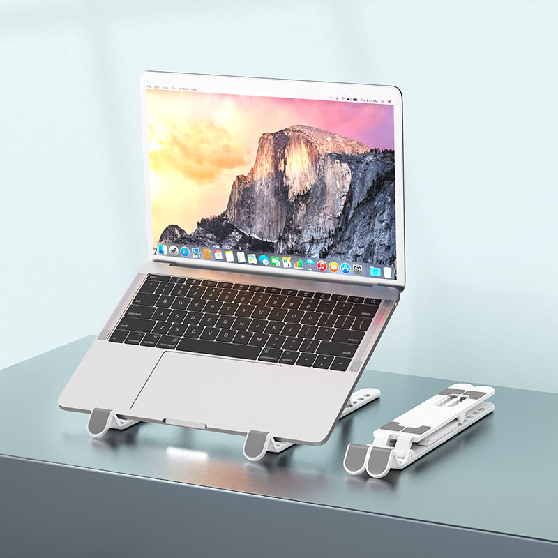 Cargue la imagen en el visor de la galería, [BH70] BOROFONE Universal Foldable Adjustable Desktop MacBook/Laptop Holder - Polar Tech Australia
