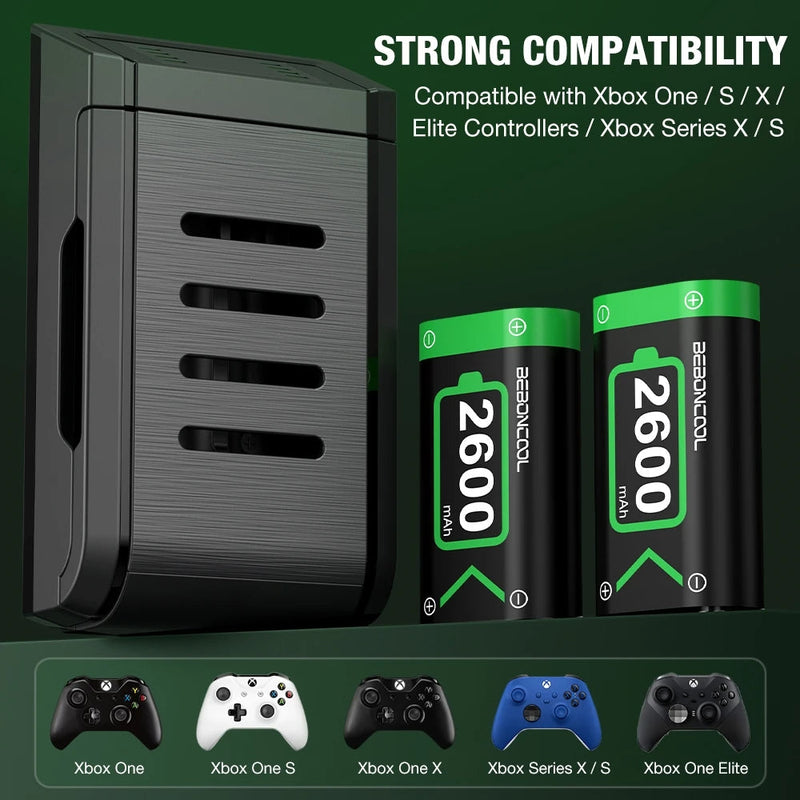 Cargue la imagen en el visor de la galería, Xbox Game Controller Dual Battery Pack Charging Station Battery Charger Lightweight Charging Base - Polar Tech Australia
