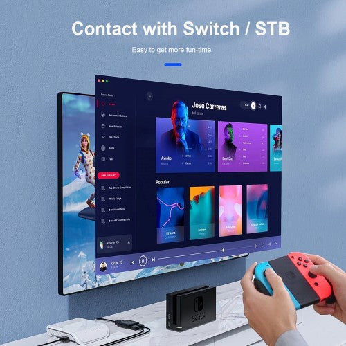 Nintendo Switch PS5 HDMI 2.0 Bidirectional Switcher with Two In One Out Adapter Audio Converter - Polar Tech Australia