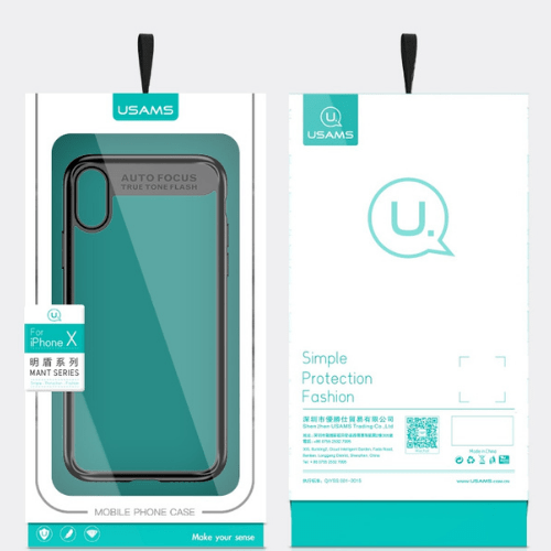 [Clearance] USAMS iPhone X/XS Mant Series Luxury PC+ Soft TPU Soft Back Case Cover - Polar Tech Australia