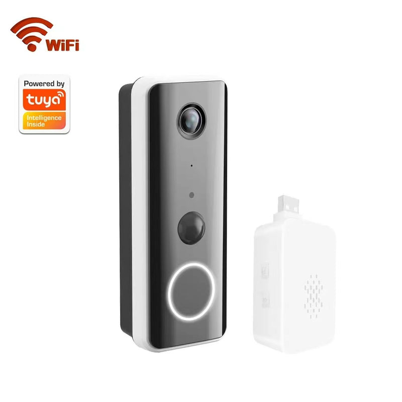 Cargue la imagen en el visor de la galería, [Tuya Smart Home][With Chime] Tuya 2K Ultra HD Smart Doorbell Camera Wireless Wifi Doorbell Two Way Audio Intercom App Control - Polar Tech Australia
