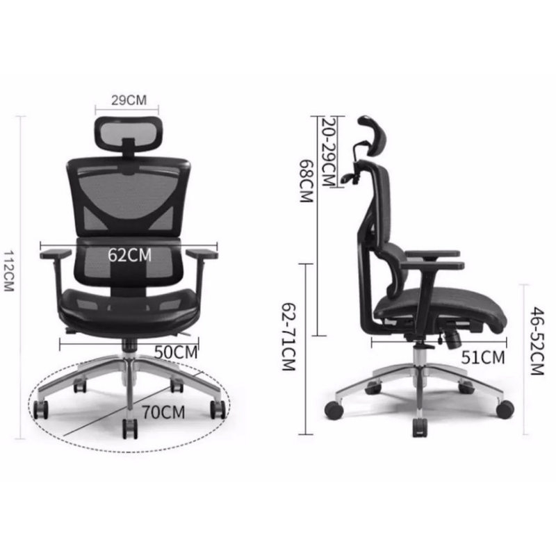 Cargue la imagen en el visor de la galería, Deluxe Ergonomic Adjustable Breathable Mesh Comfortable Office Chair - Polar Tech Australia
