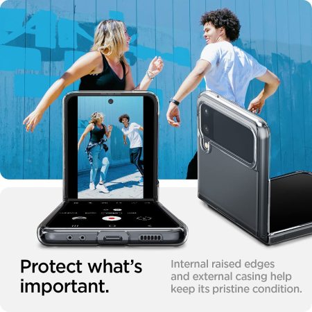 Samsung Galaxy Flip 3 (SM-F711) SPACE Transparent Rugged Clear Shockproof Case Cover - Polar Tech Australia