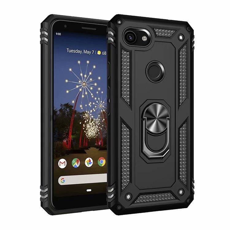 Load image into Gallery viewer, Google Pixel 3A/3A XL Armor Shield Heavy Duty Magnet Ring Holder Drop Proof Case - Polar Tech Australia
