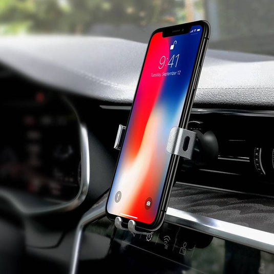 [CA56 Plus] HOCO Universal Metal Armour Aircon Vent Flow Gravity Phone Holder - Polar Tech Australia