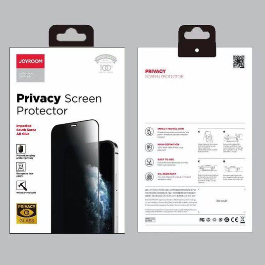 [9D Full Covered][Privacy] Joyroom iPhone 12/Mini/Pro/Max 9H Tempered Glass Screen Protector - Polar Tech Australia