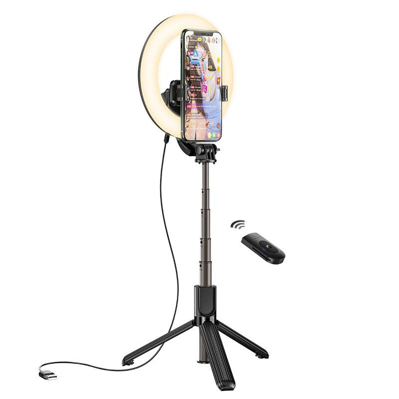 Load image into Gallery viewer, [LV03 Plus] HOCO Universal LED Light Live broadcast Stand Mobile Phone Mount Holder - Polar Tech Australia
