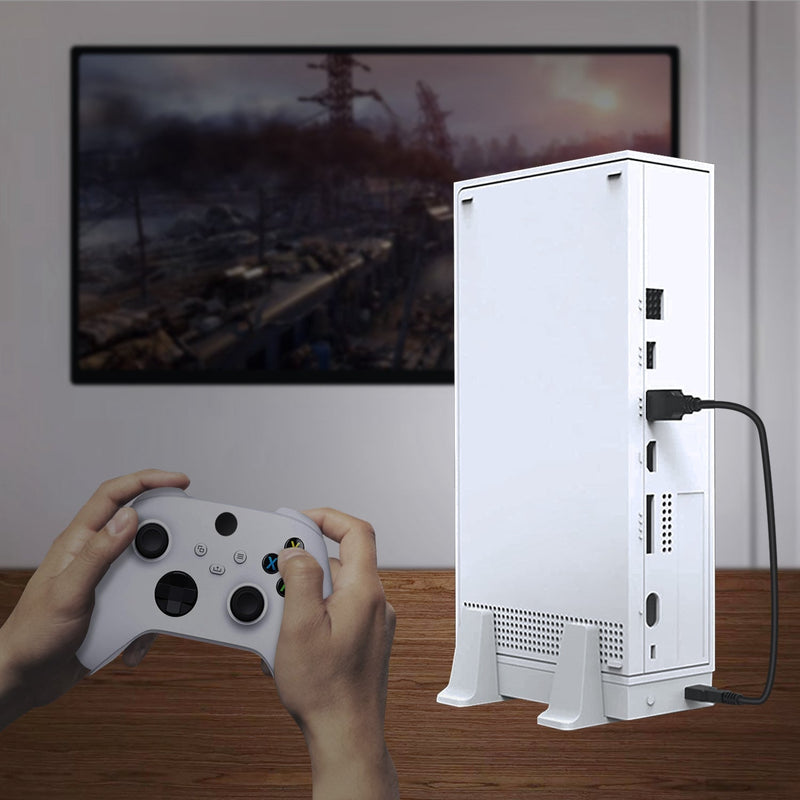 Load image into Gallery viewer, Xbox Series S Console Cooling Dual Fan Vertical Stand Base - Polar Tech Australia
